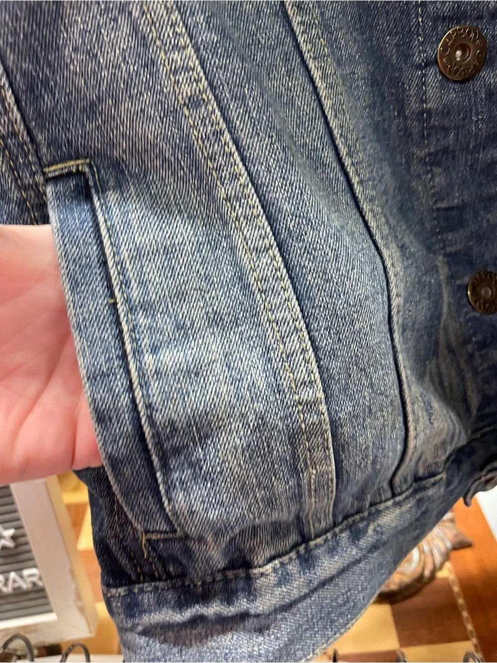 Carbon Denim Vest Men's